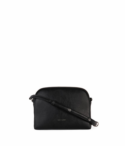 KRISTY Slim Vegan Crossbody Bag - Forum | Color: Black - variant::black