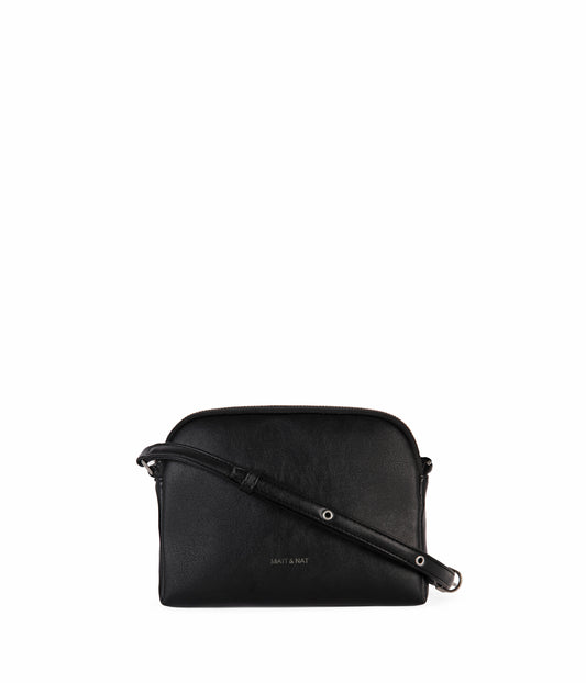 KRISTY Slim Vegan Crossbody Bag - Forum | Color: Black - variant::black