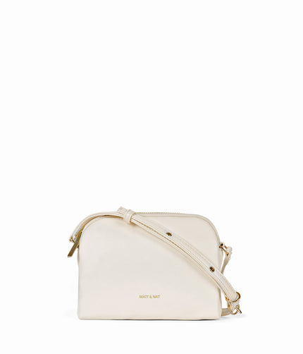 KRISTY Slim Vegan Crossbody Bag - Forum | Color: White - variant::cloud
