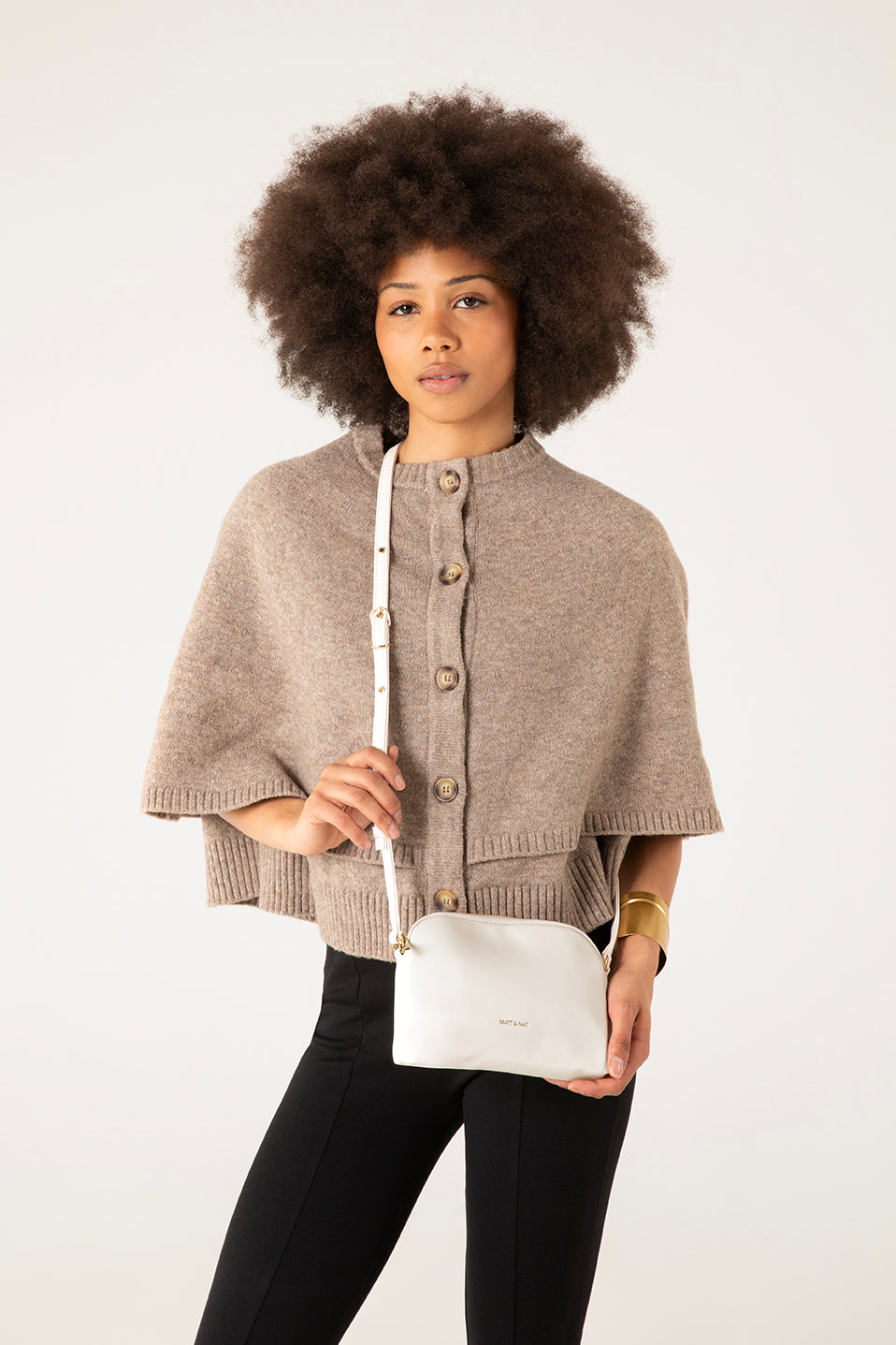 KRISTY Slim Vegan Crossbody Bag - Forum | Color: Grey - variant::dolphin