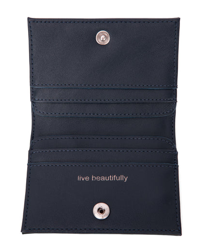 LIZ Vegan Folded Wallet - Forum | Color: Navy - variant::navy