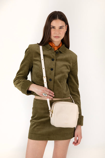 ROSE Vegan Crossbody Bag – Forum | Color: White - variant::cloud