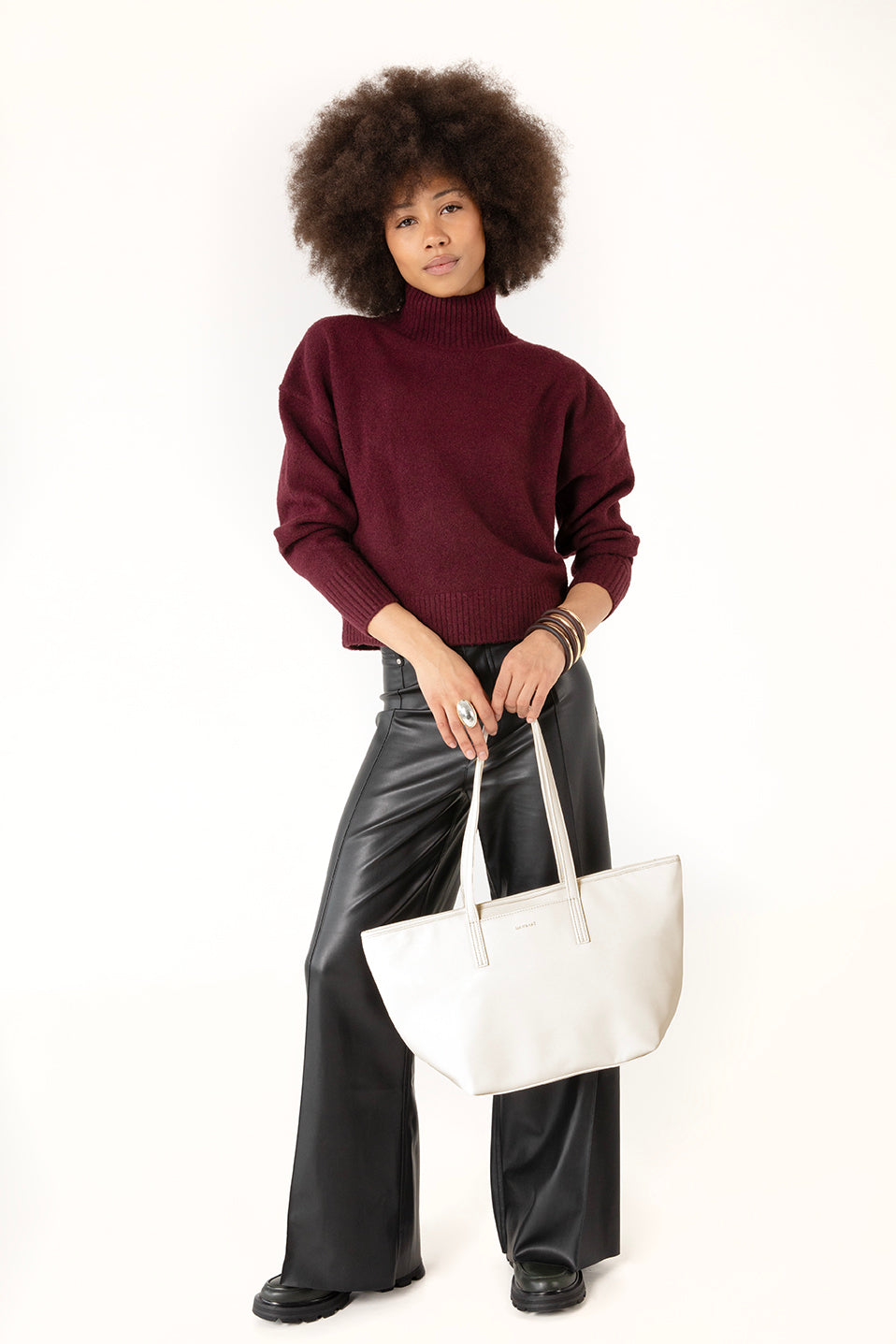 Marisa Vegan Tote Bag - Forum | Color: White - variant::cloud