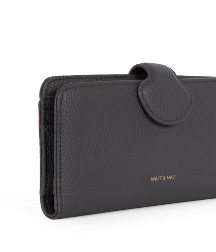 FLOAT Vegan Wallet - Grain | Color: Coal - variant::coal