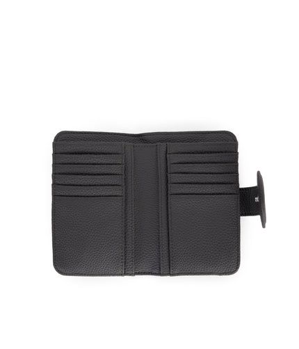 FLOATSM Small Vegan Wallet - Grain | Color: Coal - variant::coal
