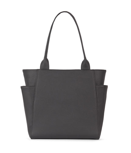 IONA Vegan Tote Bag - Grain | Color: Coal - variant::coal