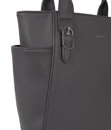 IONA Vegan Tote Bag - Grain | Color: Coal - variant::coal