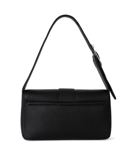 ISABELLE Vegan Shoulder Bag – Grain | Color: Black - variant::black