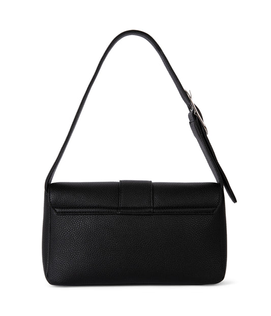 ISABELLE Vegan Shoulder Bag – Grain | Color: Black - variant::black