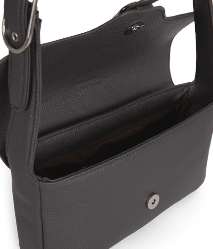 ISABELLE Vegan Shoulder Bag – Grain | Color: Coal - variant::coal