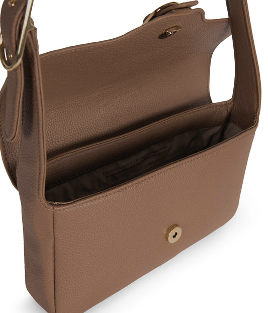 ISABELLE Vegan Shoulder Bag – Grain | Color: Toffee - variant::toffee