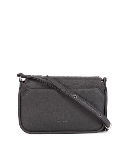 IVY Vegan Crossbody Bag - Grain | Color: Coal - variant::coal