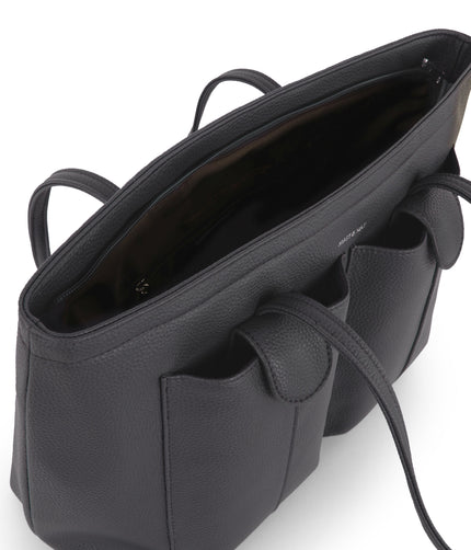 JOS Vegan Tote Bag - Grain | Color: Coal - variant::coal