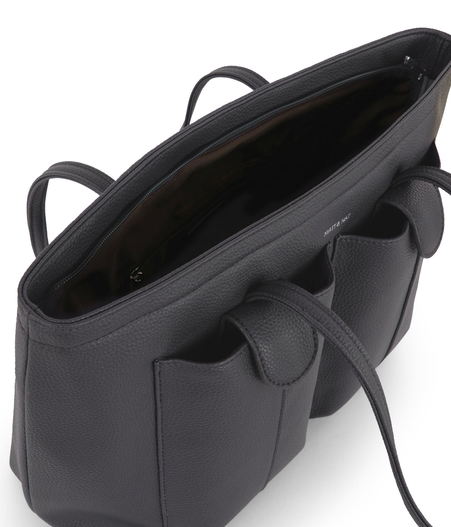 JOS Vegan Tote Bag - Grain | Color: Coal - variant::coal