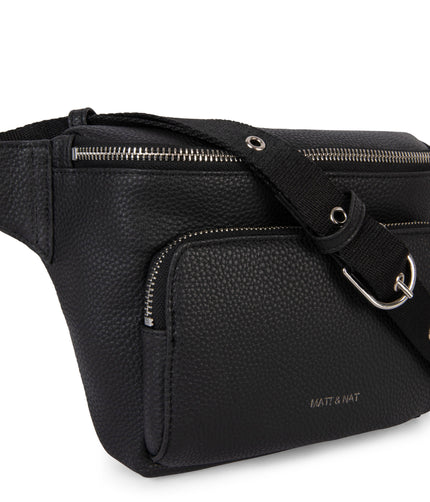 KORA Vegan Belt Bag - Grain | Color: Black - variant::black