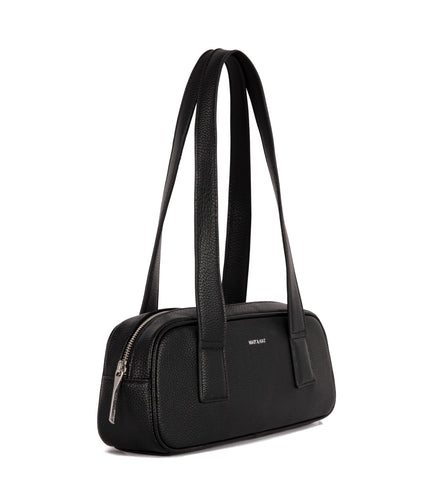 LEMUR Vegan Satchel – Grain | Color: Black - variant::black