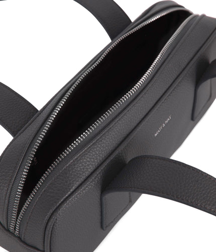 LEMUR Vegan Satchel – Grain | Color: Coal - variant::coal