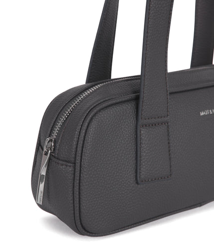LEMUR Vegan Satchel – Grain | Color: Coal - variant::coal