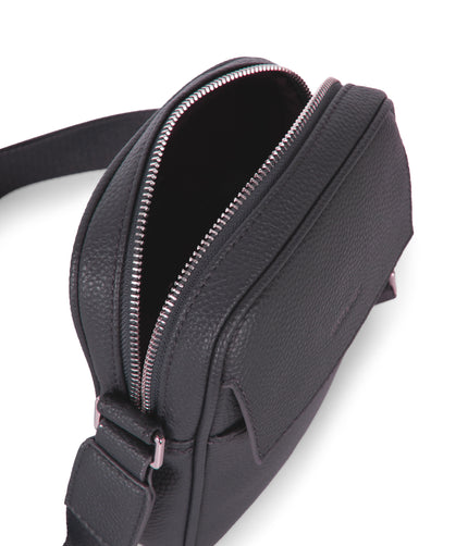 MAREO Vegan Crossbody Bag – Grain | Color: Coal - variant::coal