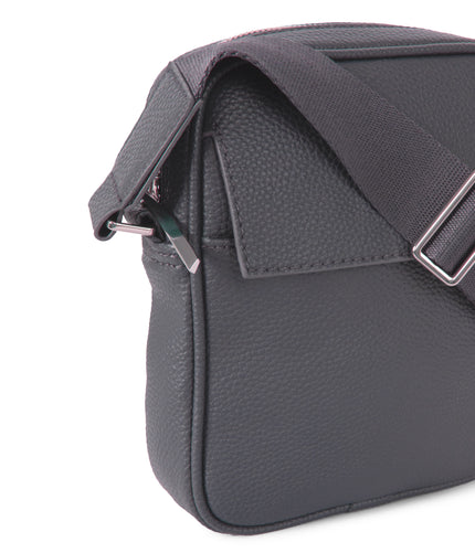 MAREO Vegan Crossbody Bag – Grain | Color: Coal - variant::coal