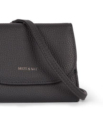 NANO Vegan Wallet - Grain | Color: Coal - variant::coal