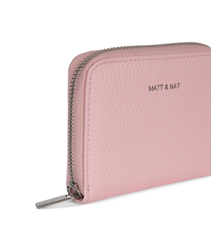 RUE Small Vegan Zip Wallet - Grain | Color: Quartz - variant::quartz