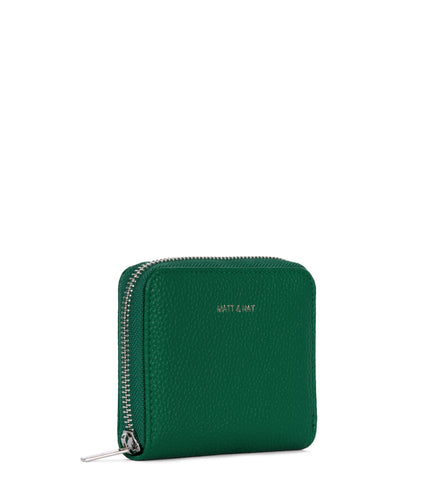 RUE Small Vegan Zip Wallet - Grain | Color: Avocado - variant::avocado