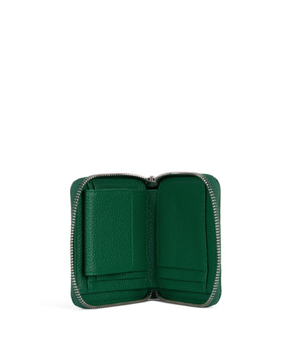 RUE Small Vegan Zip Wallet - Grain | Color: Avocado - variant::avocado