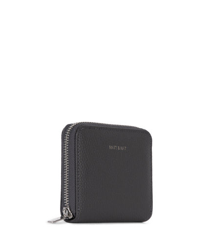 RUE Small Vegan Zip Wallet - Grain | Color: Coal - variant::coal