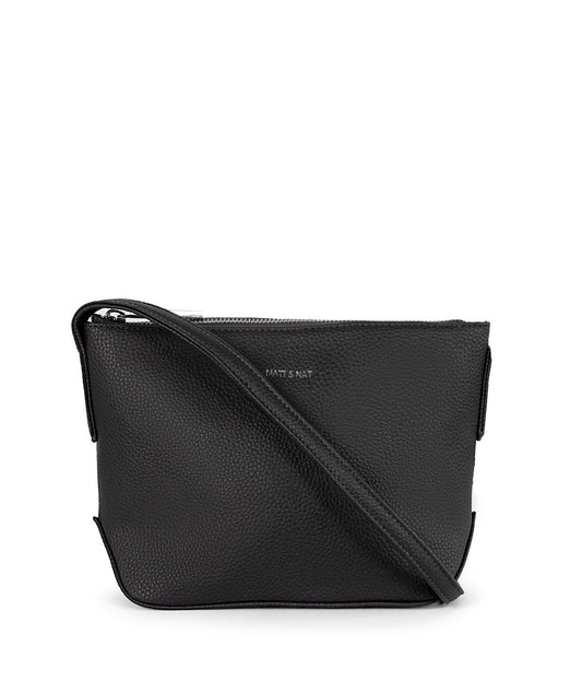 SAM Vegan Crossbody Bag - Grain | Color: Black - variant::black