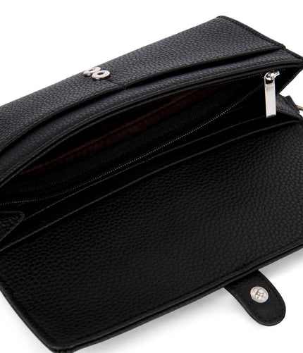 SEUN Vegan Wallet – Grain | Color: Black - variant::black