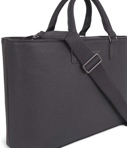 SEVYN Vegan Satchel - Grain | Color: Coal - variant::coal