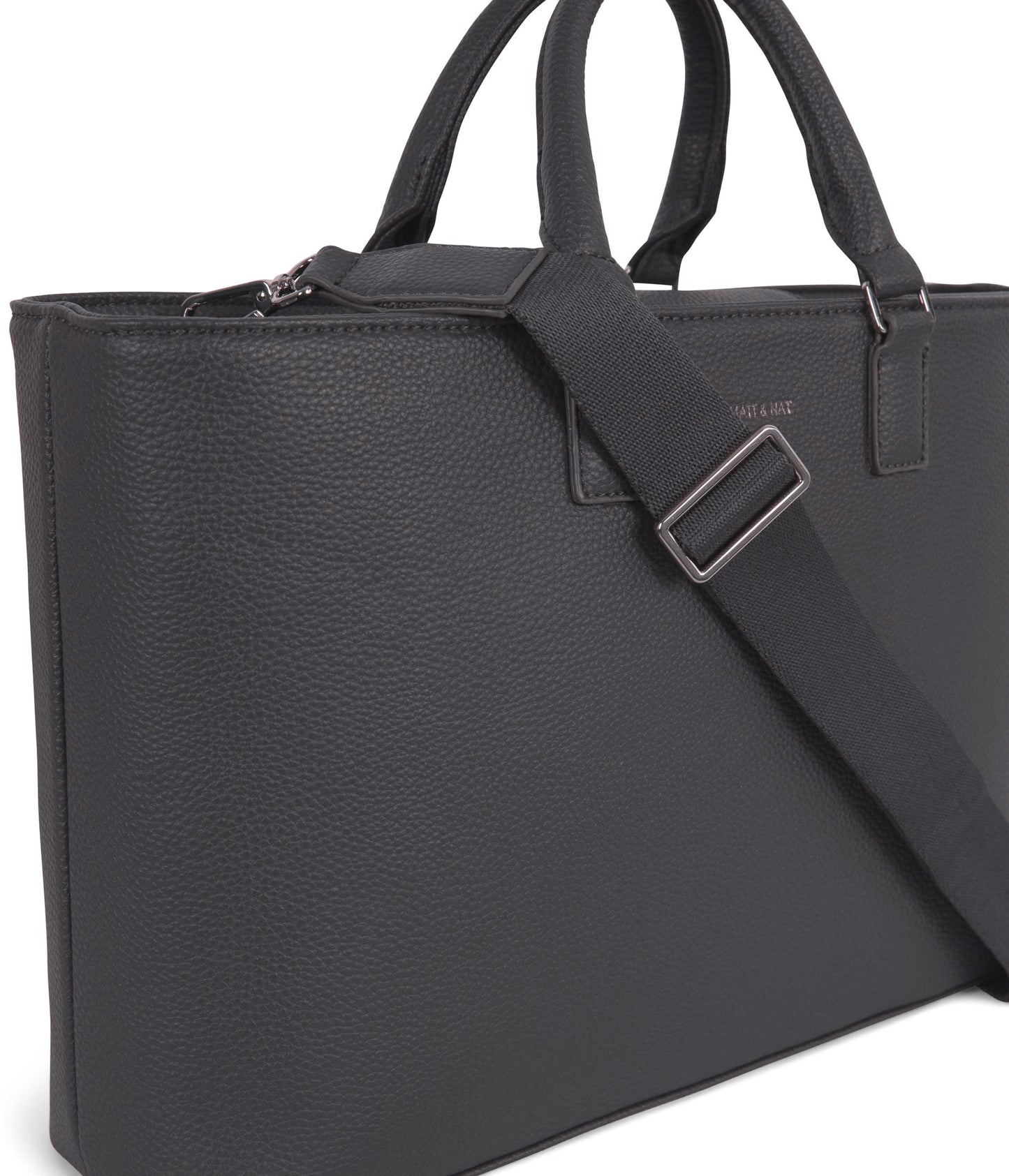 SEVYN Vegan Satchel - Grain | Color: Coal - variant::coal