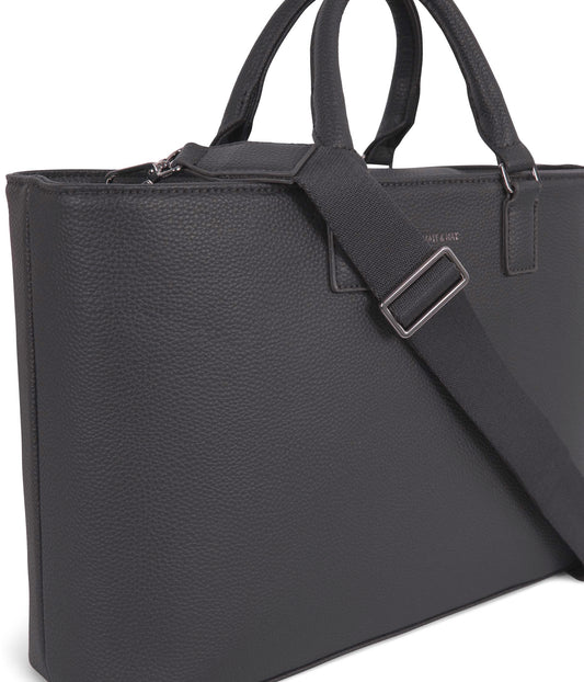 SEVYN Vegan Satchel - Grain | Color: Coal - variant::coal