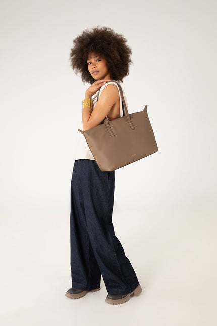 ABBI Vegan Tote Bag - Grain | Color: Avocado - variant::avocado