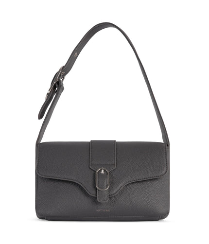 ISABELLE Vegan Shoulder Bag – Grain | Color: Coal - variant::coal