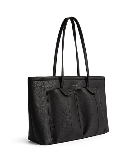 JOS Vegan Tote Bag - Grain | Color: Black - variant::black