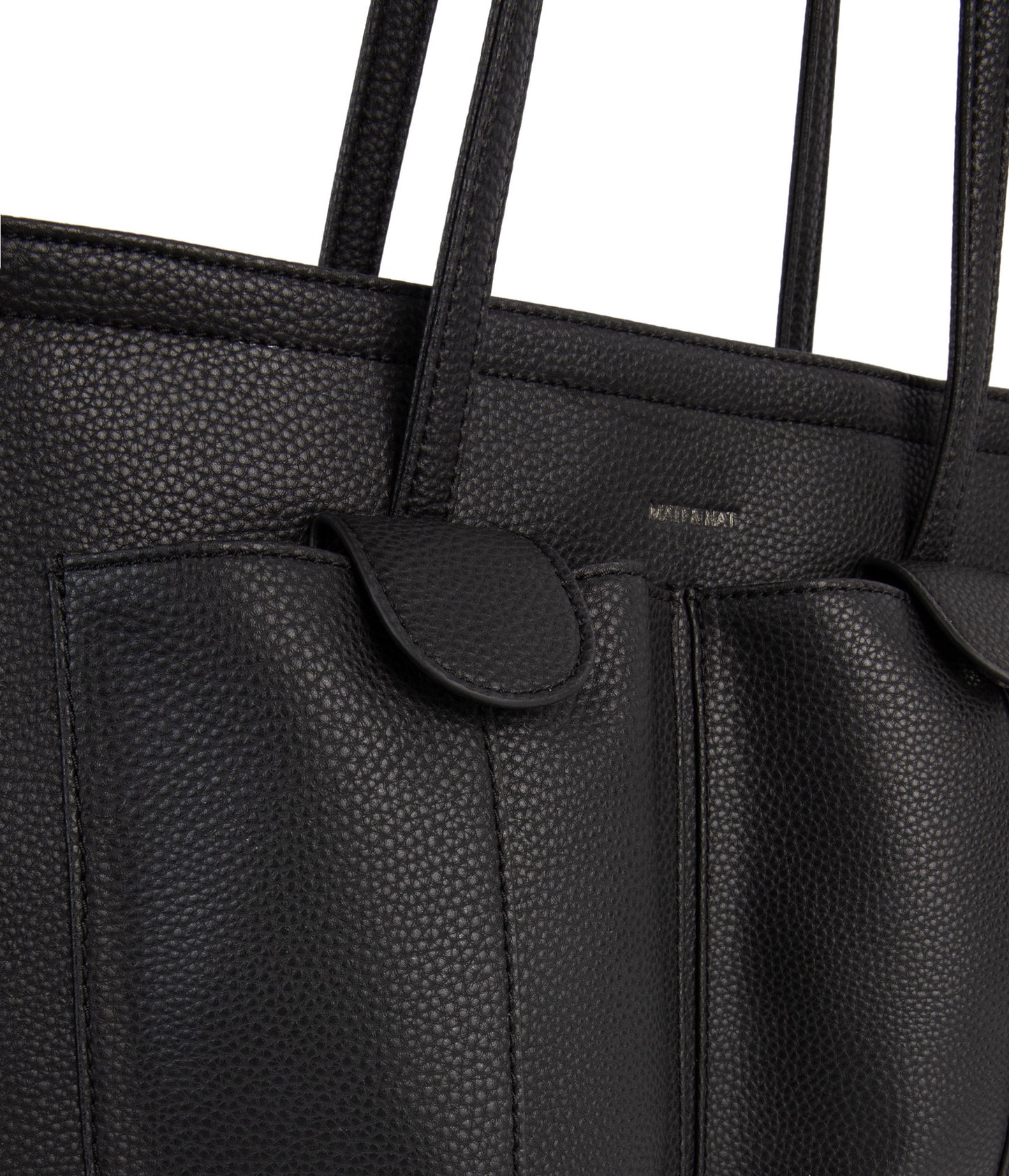 JOS Vegan Tote Bag - Grain | Color: Black - variant::black