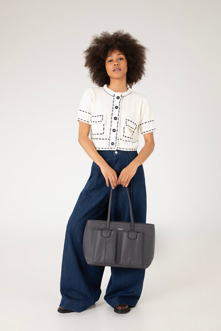 JOS Vegan Tote Bag - Grain | Color: Toffee - variant::toffee