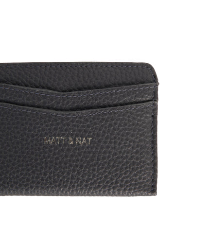 JUNYA Vegan Card Holder - Grain | Color: Coal - variant::coal