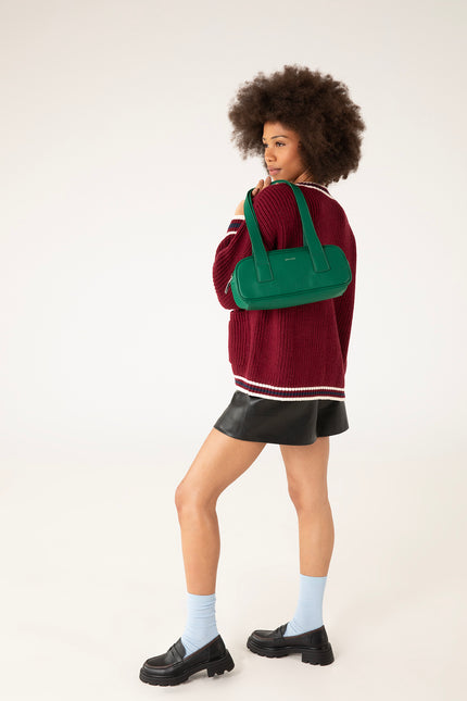 LEMUR Vegan Satchel – Grain | Color: Coal - variant::coal