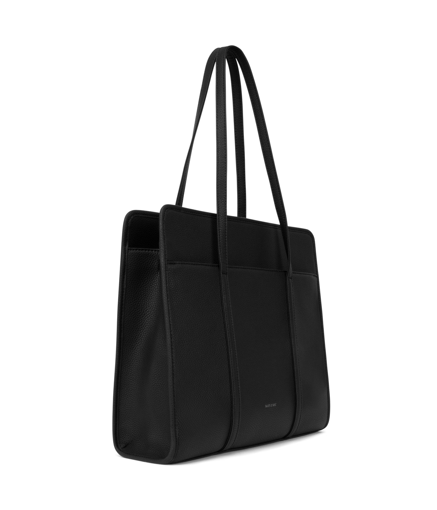 LUSIK Vegan Tote Bag – Grain | Color: Black - variant::black