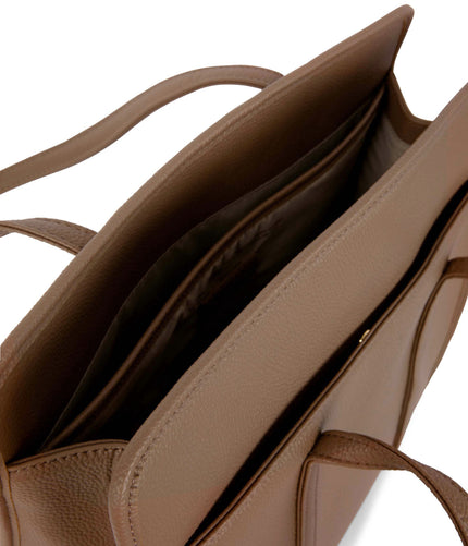 LUSIK Vegan Tote Bag – Grain | Color: Toffee - variant::toffee