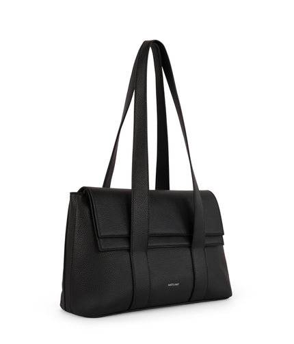 MOLLY Vegan Tote Bag – Grain | Color: Black - variant::black