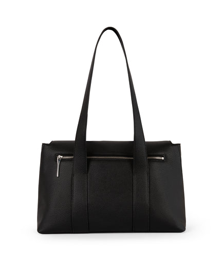 MOLLY Vegan Tote Bag – Grain | Color: Black - variant::black