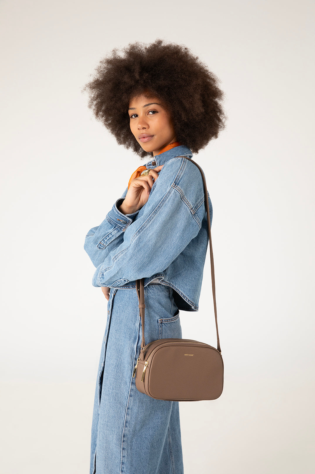 PAIR Vegan Crossbody Bag - Grain | Color: Toffee - variant::toffee