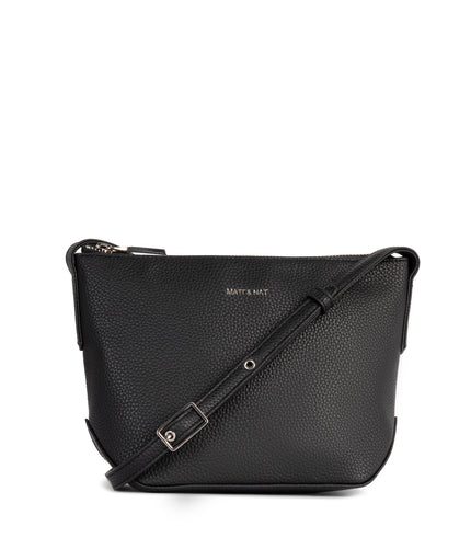 SAM Vegan Crossbody Bag - Grain | Color: Black - variant::black
