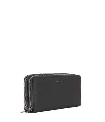 SUBLIME Vegan Wallet - Grain | Color: Coal - variant::coal