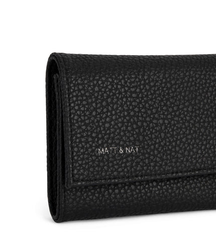 ARTIN Vegan Wallet - Grain | Color: Black - variant::black