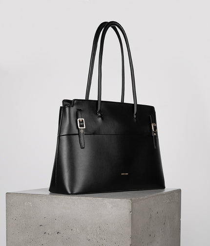 ADRIA Vegan Tote Bag - UPPEAL™ | Color: Black - variant::black
